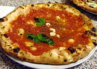 Authentic Neapolitan Pizza Marinara.