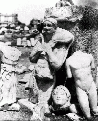 Debris from the Persian invasion was ceremonially buried by the Athenians, and thus well preserved.
