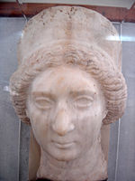 A bust from the National Museum of Iran of Queen Musa, wife of Phraates IV of Parthia.