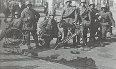 German Maschinengewehr 08-machine gun position in Helsinki