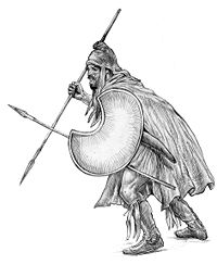 Thracian peltast, fifth to fourth century B.C.E.