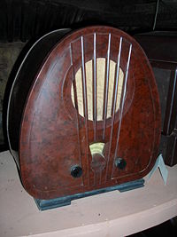 A Bakelite radio at Bakelite museum.