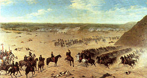 Chilean charge during the Battle of San Juan