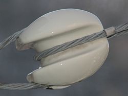 Egg shaped strain insulator
