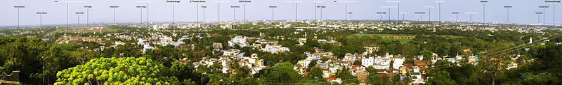 The city of Chennai seen from the mount