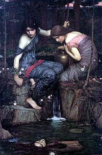 Nymphs Finding the Head of Orpheus, by John William Waterhouse