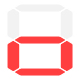 Unusual appearance of the digit zero on seven-segment displays