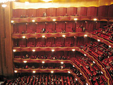 Auditorium of the Metropolitan Opera house