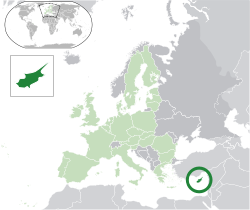 Location of Cyprus
