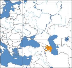 Location of Azerbaijan