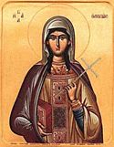 Russian icon of a deaconess. The institution of female deacons died out in the Catholic and Orthodox traditions but was revived by some Protestant churches.