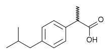 Ibuprofen chemical structure