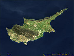 Location of Cyprus