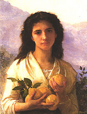 William-Adolphe Bouguereau: Girl Holding Lemons