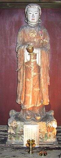 Sculpture of Prince Shotoku in Asuka Dera, Asuka, Nara