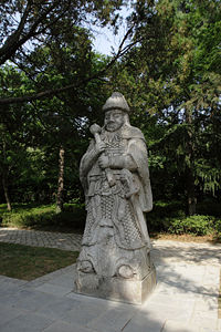 Statue inside the Ming Xiaoling Mausoleum