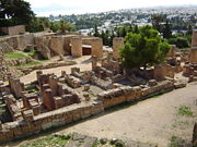 Ruins of Punic houses on the Byrsa Hill