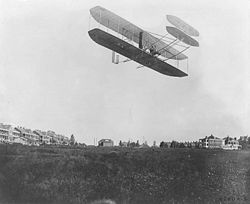 Orville demonstrating the flyer to the U.S. Army, Fort Myer, Virginia September, 1908. Photo: by C.H. Claudy