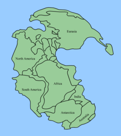 Pangea Map Pangaea