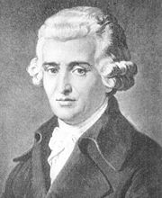 A posthumous portrait of Haydn from the 19th century. - 180px-Joseph_Haydn_-_Project_Gutenberg_etext_18444