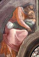 One of the ancestors of Jesus, as conceived by Michelangelo