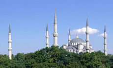 The Sultan Ahmed Mosque (Blue Mosque) is one of the most famous architectural legacies of the Ottoman Empire.