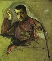 Diaghilev in 1909, by Valentin Aleksandrovich Serov