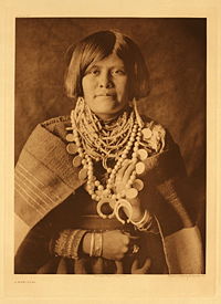 Zuni girl photographed by Edward S. Curtis, 1926