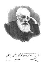 Bogdan P. Hasdeu: photograph and signature
