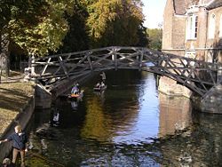 The Mathematical Bridge over the river Cam (at Queens' College)