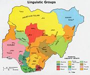 Ethno-linguistic map of Nigeria