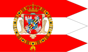 Royal banner of Polish-Lithuanian Commonwealth during the reign of the House of Vasa (1587-1668).