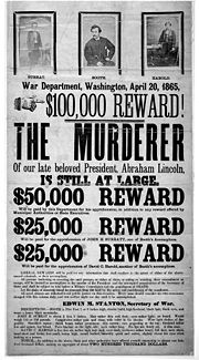 Nineteenth century poster printed with wood and metal types.