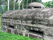 A machine gun pillbox used by Malay troops which still remains today.