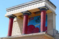 The Palace at Knossos, reconstructed by Arthur Evans.