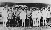 Togo Heihachiro with members of the French Military Mission to Japan (1918-1919) in Gifu.