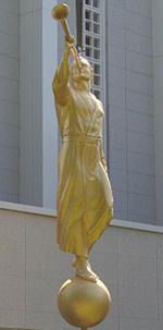 Bern, Switzerland Temple Statue of Angel Moroni