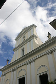 The cathedral in San Juan where Ponce de León tomb is located.