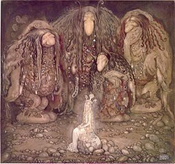 Trolls with an abducted princess (John Bauer, 1915)