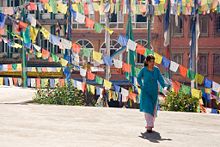 Prayer flags in Kathmandu, Nepal