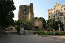 The Maiden Tower in old Baku.