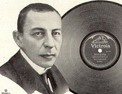 Rachmaninoff, from a 1921 Victor advertisement