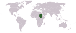 Location of Sudan