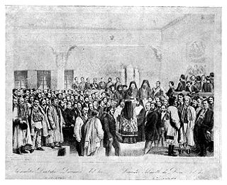 Wallachia's ad-hoc divan” (council) in 1857