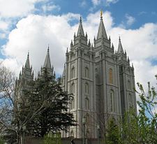 The Salt Lake Temple of the Church of Jesus Christ of Latter-day Saints is the largest attraction in the city's Temple Square.