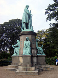 Statue of Ørsted in Ørstedsparken, in Copenhagen