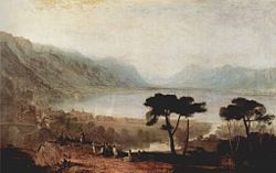 J.M.W. Turner: Lake Geneva from Montreux, 1810.