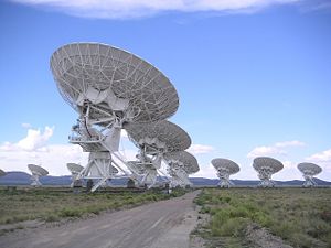 The Very Large Array, a radio interferometer in  New Mexico, USA.