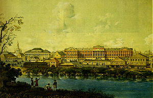 Main buildings of the university in the Mokhovaya Street, 1798.