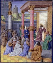 Cyrus allows the Jews to return to Jerusalem.
